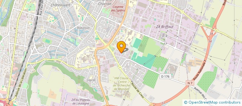 localisation de l'entreprise SCI B.A.B à VALENCE