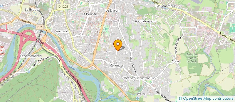 localisation de l'entreprise SCI B.A.B.H  VETRAZ-MONTHOUX