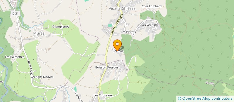 localisation de l'entreprise SCI B.A.BA  VIUZ-LA-CHIESAZ