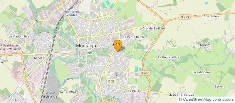 localisation de l'entreprise SCI B.A.C à MONTAIGU-VENDEE