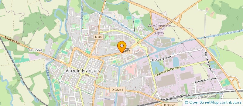 localisation de l'entreprise SCI B.A.C. à VITRY-LE-FRANCOIS