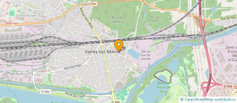 localisation de l'entreprise SCI B.A.C.  VAIRES-SUR-MARNE