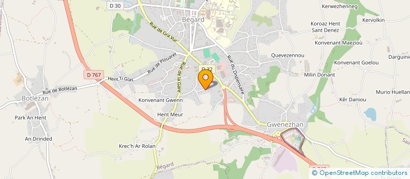 localisation de l'entreprise SCI B.A.C  BEGARD