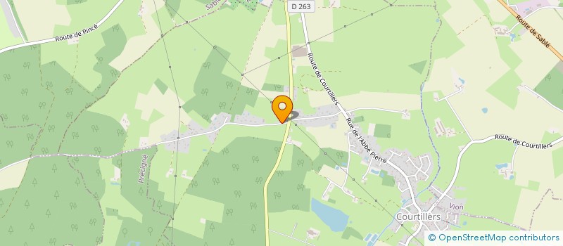 localisation de l'entreprise SCI B.A.C.K  COURTILLERS