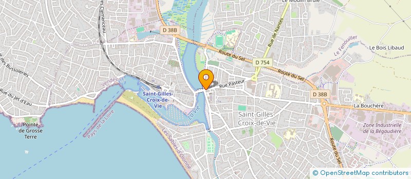localisation de l'entreprise SCI B A COIFFURE à SAINT-GILLES-CROIX-DE-VIE