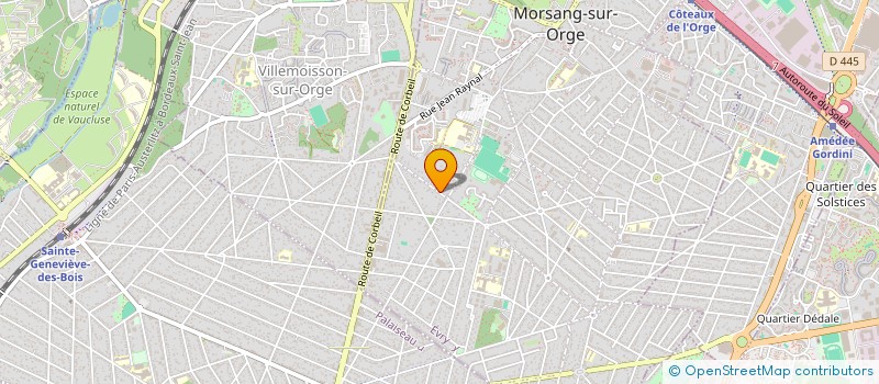 localisation de l'entreprise SCI B.A.F à MORSANG-SUR-ORGE