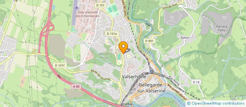 localisation de l'entreprise SCI B.A.L.E.L.A à VALSERHONE