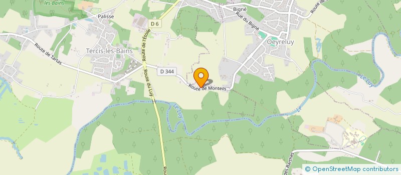 localisation de l'entreprise SCI B.A.M  TERCIS-LES-BAINS