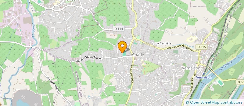 localisation de l'entreprise SCI B.A.M.E.  CHARLY