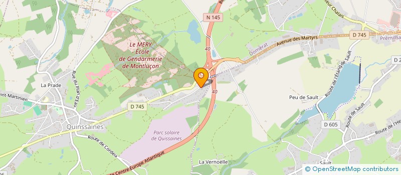 localisation de l'entreprise SCI B.A.N.C à QUINSSAINES