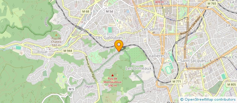 localisation de l'entreprise SCI B.A PATRIMOINE  CHAMALIERES