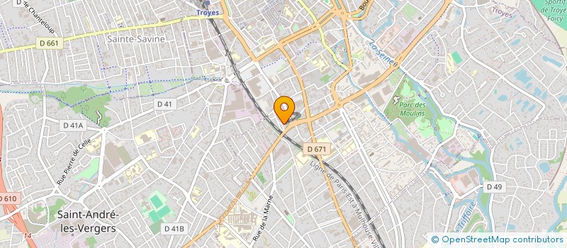 localisation de l'entreprise SCI B.A.S. à TROYES