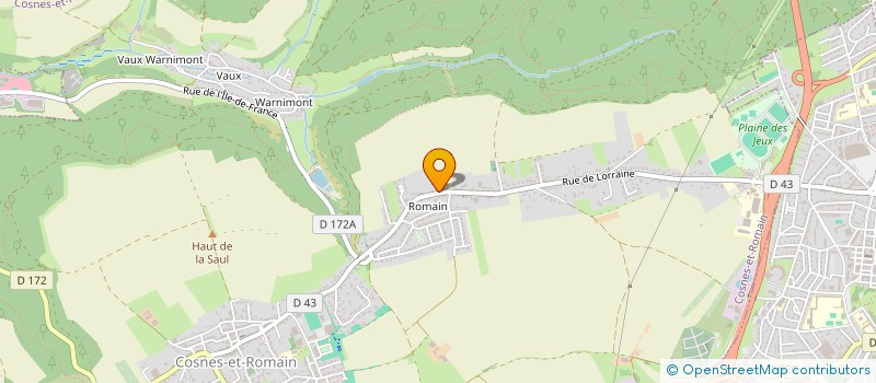 localisation de l'entreprise SCI B.A.T  COSNES-ET-ROMAIN