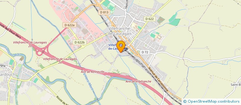 localisation de l'entreprise SCI B. ABCP  VILLEFRANCHE-DE-LAURAGAIS