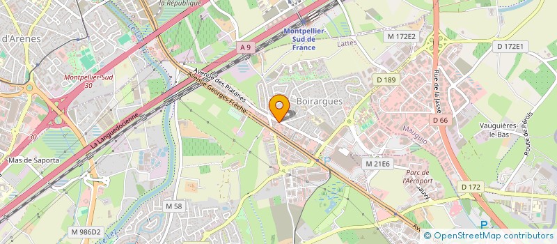 localisation de l'entreprise SCI B AND B à LATTES