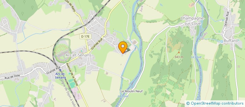 localisation de l'entreprise SCI B AND B  ARC-ET-SENANS