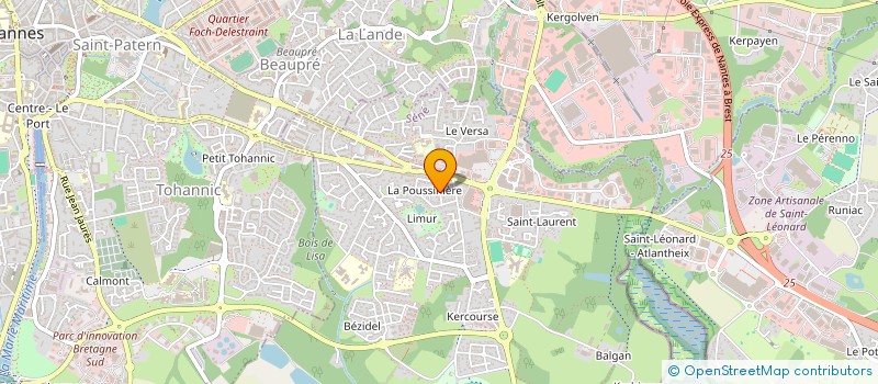 localisation de l'entreprise SCI  B. AND B. à SENE