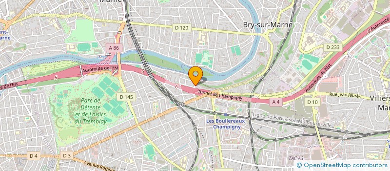 localisation de l'entreprise SCI B AND CO  CHAMPIGNY-SUR-MARNE