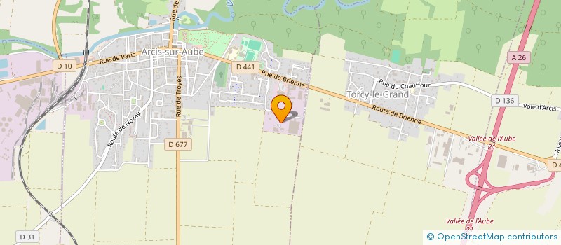 localisation de l'entreprise SCI B ARCIS 2  ARCIS-SUR-AUBE