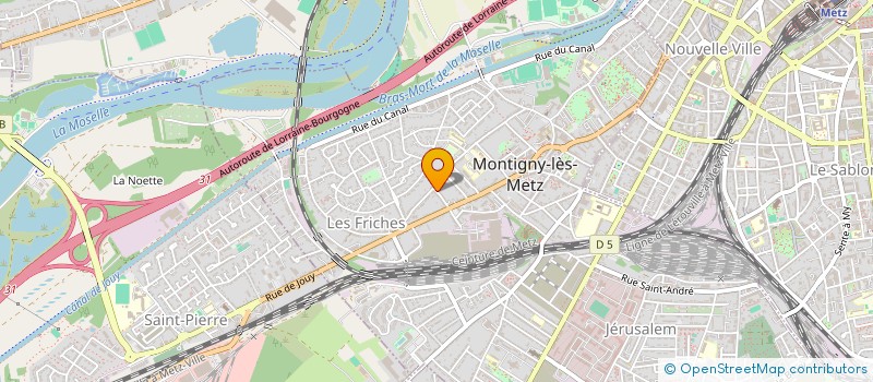 localisation de l'entreprise SCI B AU CARRE à MONTIGNY-LES-METZ