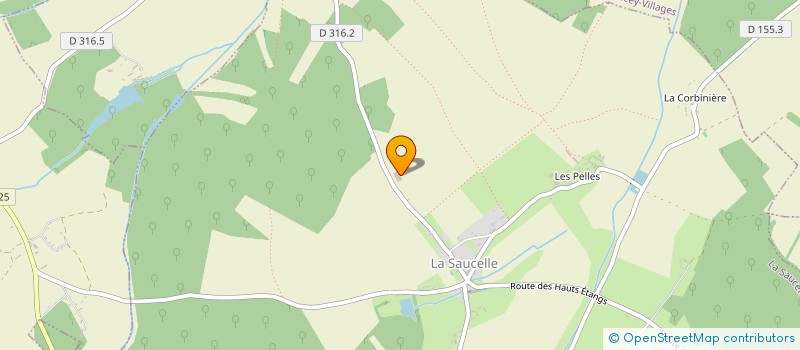localisation de l'entreprise SCI B & B à LA SAUCELLE