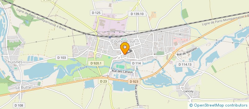 localisation de l'entreprise SCI B B à COURVILLE-SUR-EURE