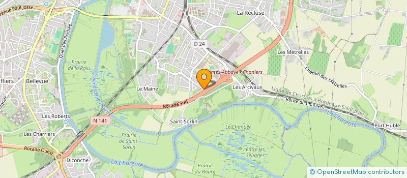 localisation de l'entreprise SCI B&B  SAINTES