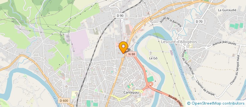 localisation de l'entreprise SCI B.B. à ALBI