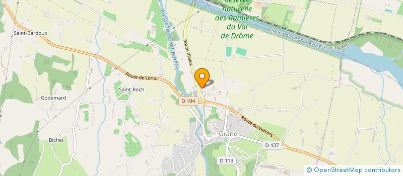 localisation de l'entreprise SCI B & B à GRANE