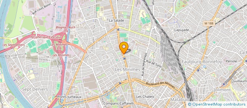 localisation de l'entreprise SCI B.B.  TOULOUSE
