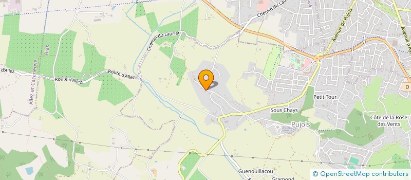 localisation de l'entreprise SCI B&B  PUJOLS