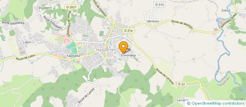 localisation de l'entreprise SCI B & B à HASPARREN