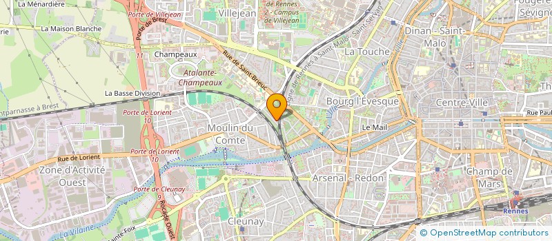 localisation de l'entreprise SCI B.B.  RENNES
