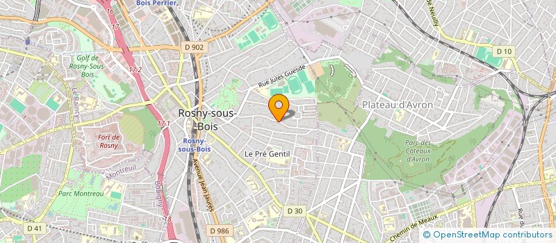 localisation de l'entreprise SCI B.B à ROSNY-SOUS-BOIS