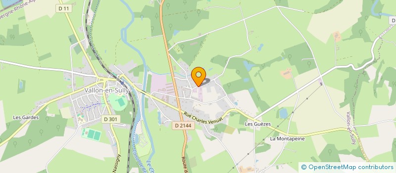 localisation de l'entreprise SCI B&B  VALLON-EN-SULLY