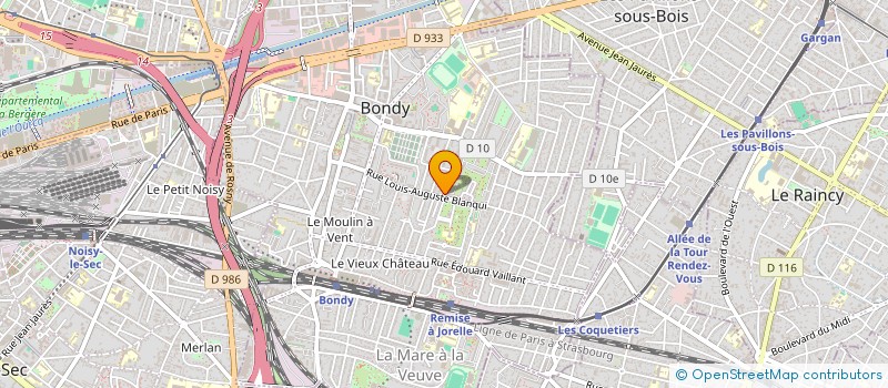 localisation de l'entreprise SCI B.B.B.A  BONDY