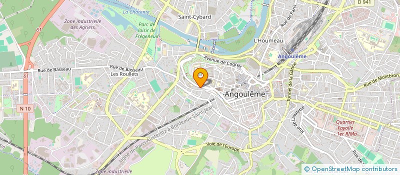 localisation de l'entreprise SCI B.B.C. à ANGOULEME