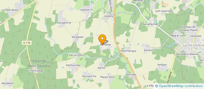 localisation de l'entreprise SCI B & B CREOLYS  PLOUHINEC