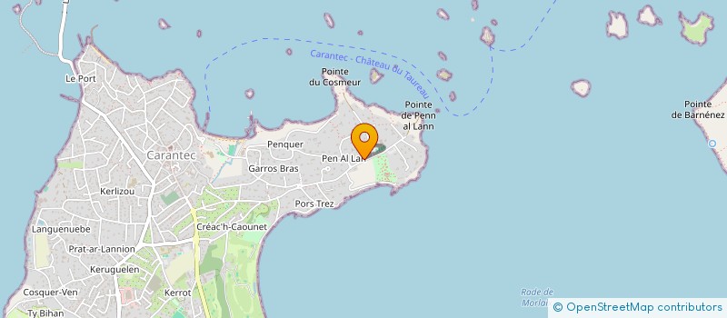 localisation de l'entreprise SCI B@B DEVELOPPEMENT  CARANTEC