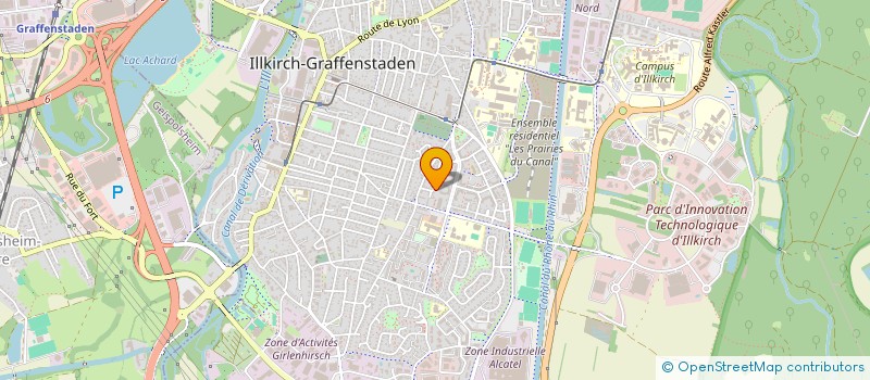 localisation de l'entreprise SCI B.B.E.  ILLKIRCH-GRAFFENSTADEN