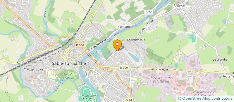 localisation de l'entreprise SCI B.B.G  SABLE-SUR-SARTHE