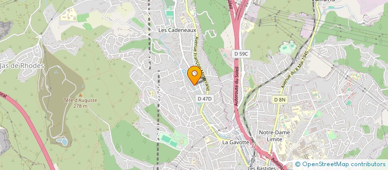 localisation de l'entreprise SCI B.B.G. à LES PENNES-MIRABEAU