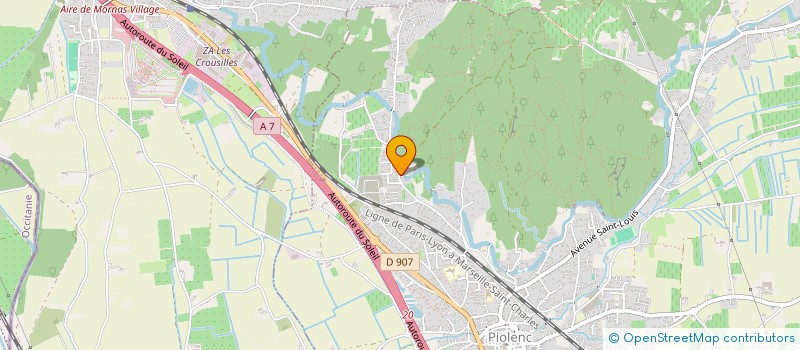 localisation de l'entreprise SCI B.B.G.S  PIOLENC