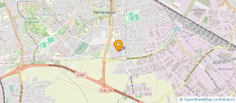 localisation de l'entreprise SCI B&B IMMOBILIER  VENISSIEUX