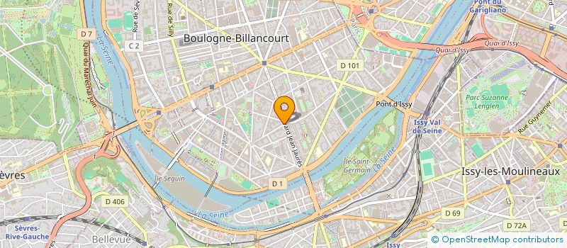 localisation de l'entreprise SCI B&B IMMOBILIER à BOULOGNE-BILLANCOURT