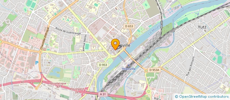 localisation de l'entreprise SCI B&B INVEST à THIONVILLE