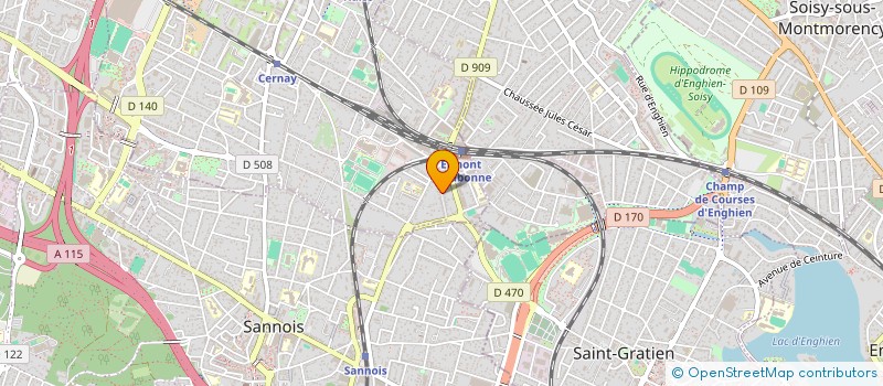 localisation de l'entreprise SCI B.B.M. à ERMONT