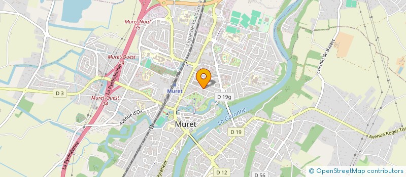 localisation de l'entreprise SCI B B R PYRENEES  MURET