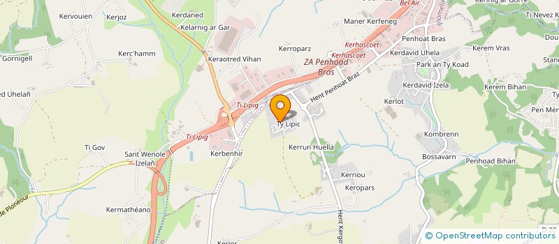 localisation de l'entreprise SCI B.C.  PLOMELIN