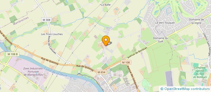 localisation de l'entreprise SCI B.C.D  WAMBRECHIES